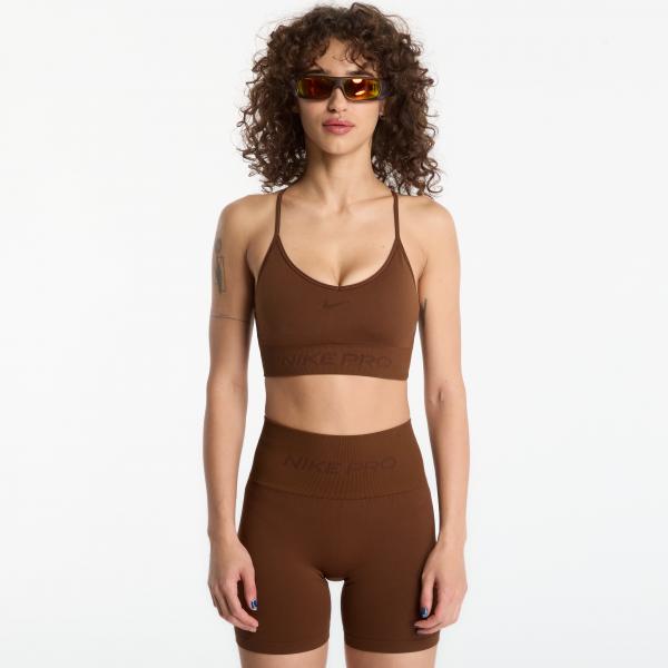 Podprsenka Nike Pro Seamless Light-Support Padded Sports Bra Cacao Wow XL