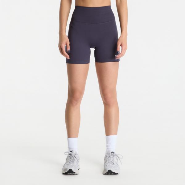 Šortky Nike One High-Waisted 5 Biker Shorts Gridiron/ White L