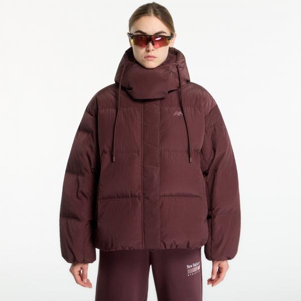 Bunda New Balance Premium Puffer Jacket Cherry Leather S