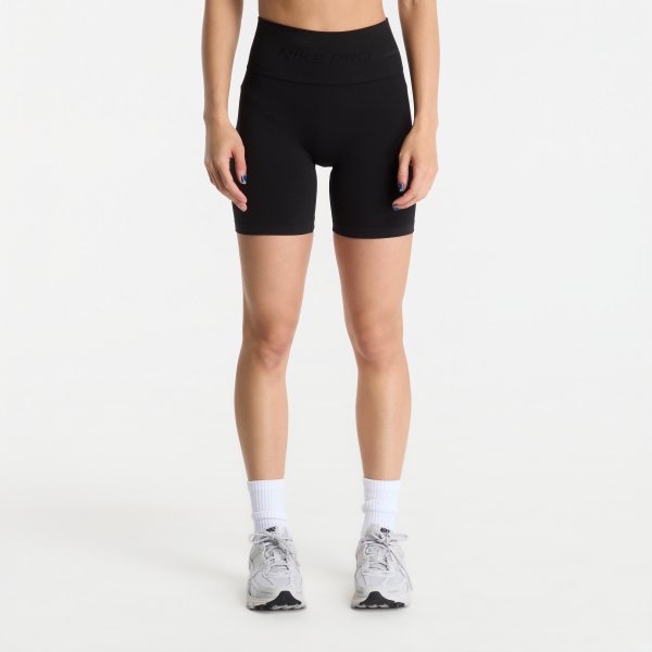 Šortky Nike Pro Seamless Dri-FIT High-Waisted 5 Biker Shorts Black XS