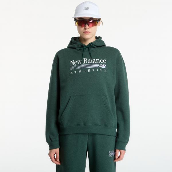 Mikina New Balance Trackside Fleece Hoodie Nordic Green Heather S