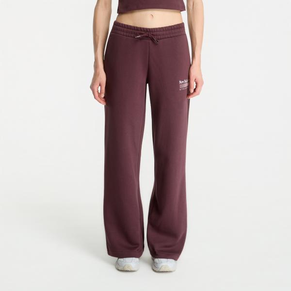 Tepláky New Balance Trackside Fleece Pant Cherry Leather XS