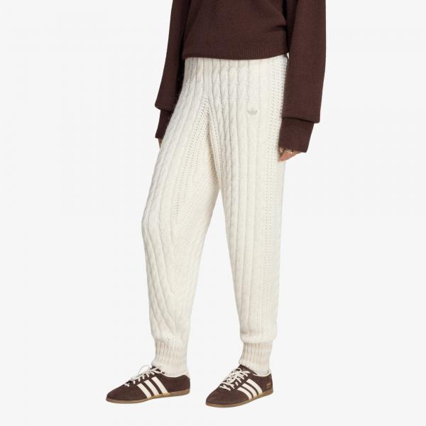 Tepláky adidas Cable Knit Firebird Track Pant Cloud White/ Alumina XL