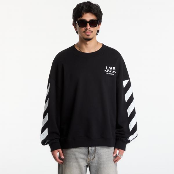 Mikina L/AB c/o Off-White™ Diag Crew Neck Sweatshirt Black XXL