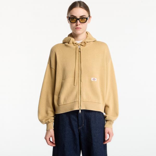 Svetr Dickies Fredonia Zipped Knit Bomber Beige XS