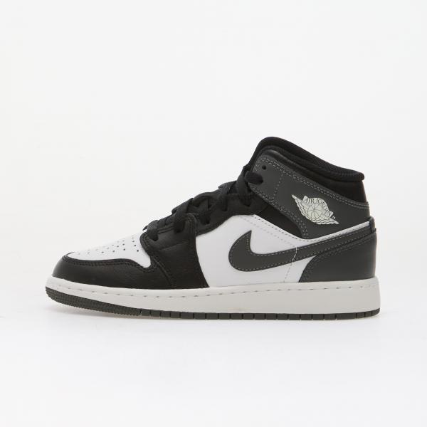 Air Jordan 1 Mid Kids Black/ Iron Grey-White 5.5Y