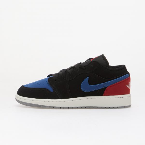 Air Jordan 1 Low Kids Black/ Summit White-True Blue-Varsity Red 4.5Y