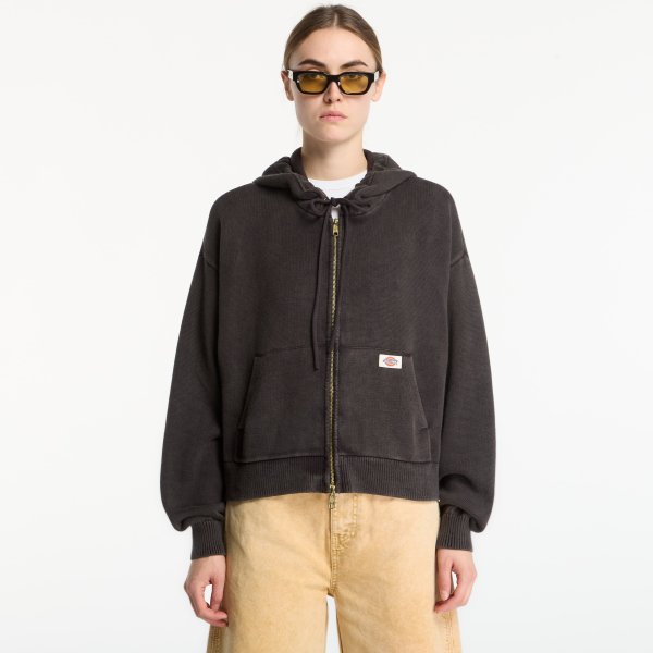 Svetr Dickies Fredonia Zipped Knit Bomber Grey XS
