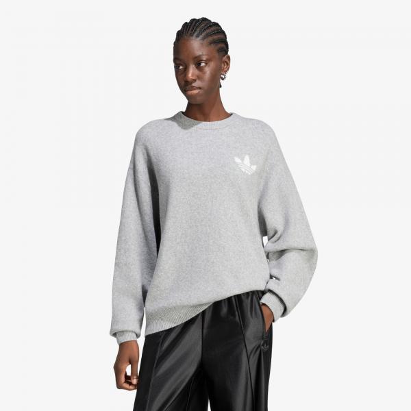 Svetr adidas Originals Athl Dept Knitted Sweater Medium Grey Heather XS
