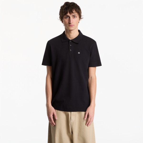 Tričko Horsefeathers Pano Polo T-Shirt Black M