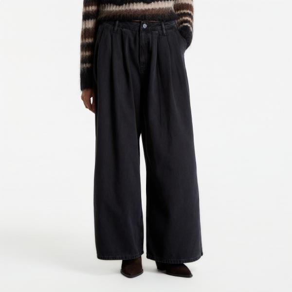 Džíny AllSaints Axis Pleat Jean Black 27