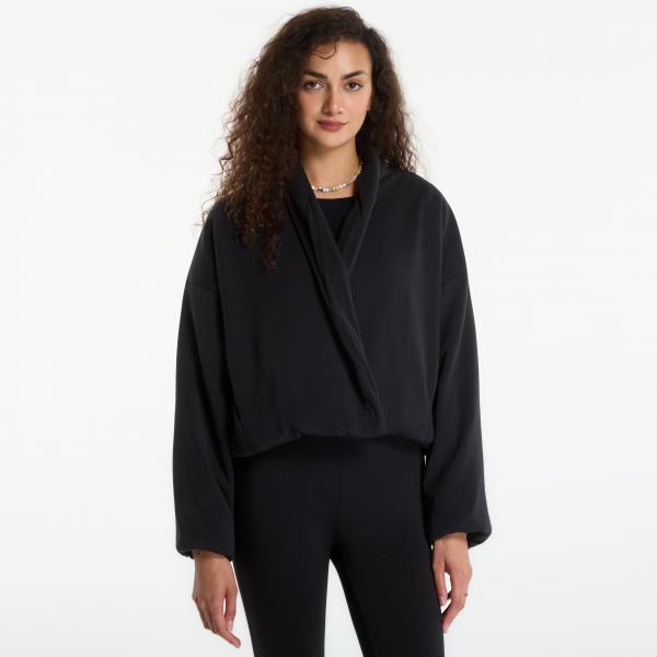 Bunda Nike 24.7 ImpossiblySoft Plush Therma-FIT Shawl Jacket Black/ Dk Smoke Grey M
