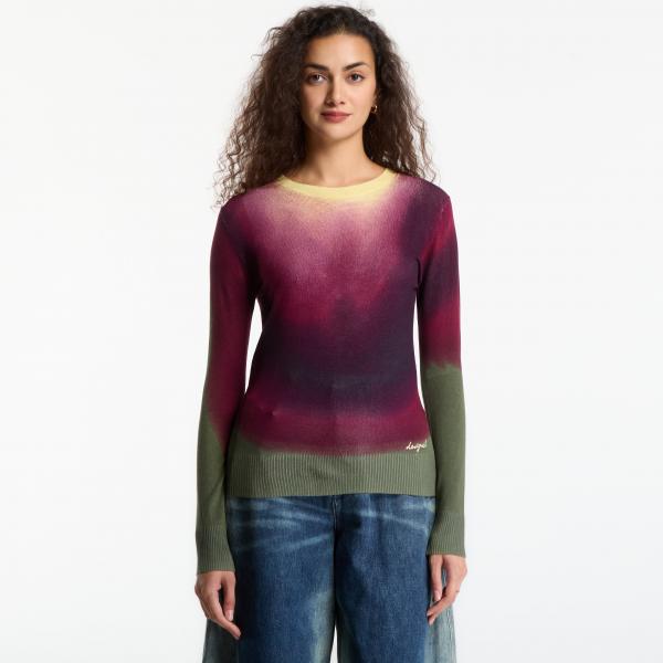 Svetr Desigual Veget Eggplant M