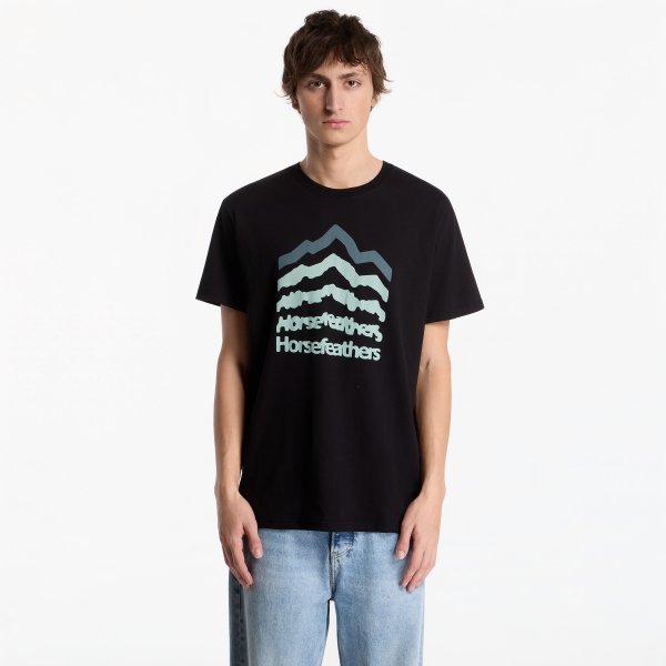 Tričko Horsefeathers Landform T-Shirt Black M