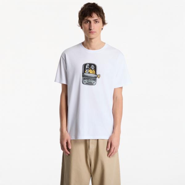 Tričko Horsefeathers Canned T-Shirt White XXL