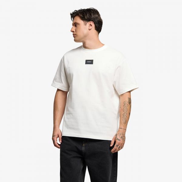 Tričko Prosto T-shirt Jacquard Label White S