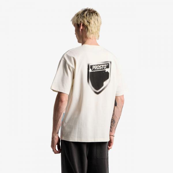 Tričko Prosto T-shirt Stamp White XL