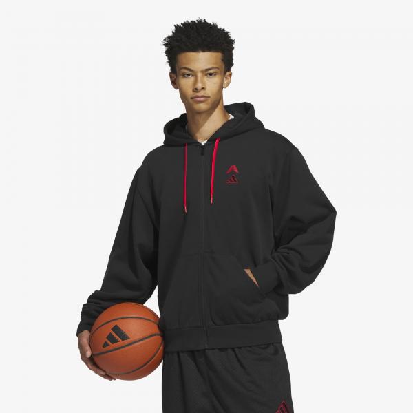 Mikina adidas Anthony Edwards Foundation Full Zip Hoody Black M