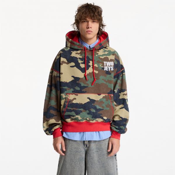 Mikina TwoJeys Cross Camo Hoodie Camo XS