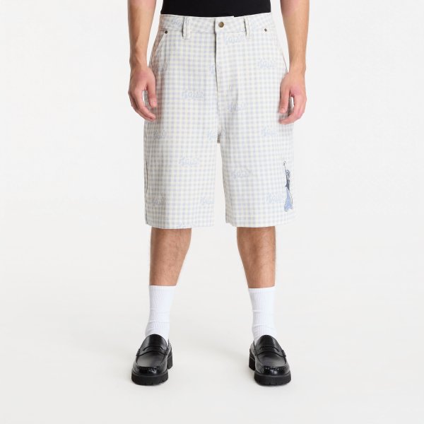 Šortky RIPNDIP Hard In Da Paint Wide Fit Shorts Light Blue Checker XXL
