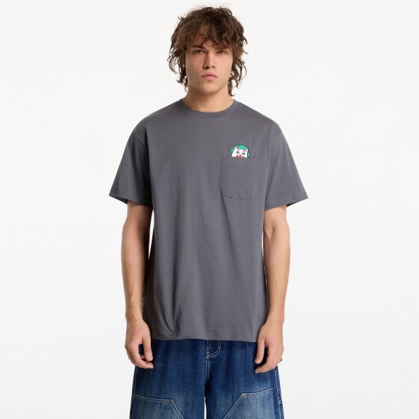 Tričko RIPNDIP Why So Nermal? Pocket Tee Charcoal M