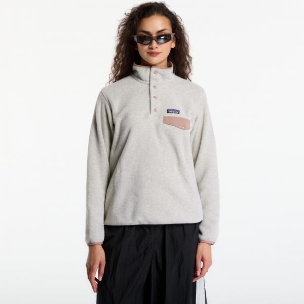 Mikina Patagonia W's LW Synch Snap-T P/O Oatmeal Heather w/ Moonrise Taupe L