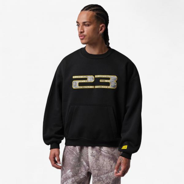 Mikina Jordan Brooklyn Realtree Crew-Neck Sweatshirt Black/ Bright Citron XXL