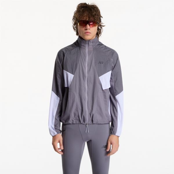 Bunda New Balance Reflective RC Jacket Off-Line Grey/ Smoked Violet M