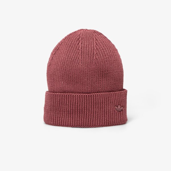 Čepice adidas Everyday Icons Beanie With Tonal Metal Trefoil Quiet Crimson OSFM