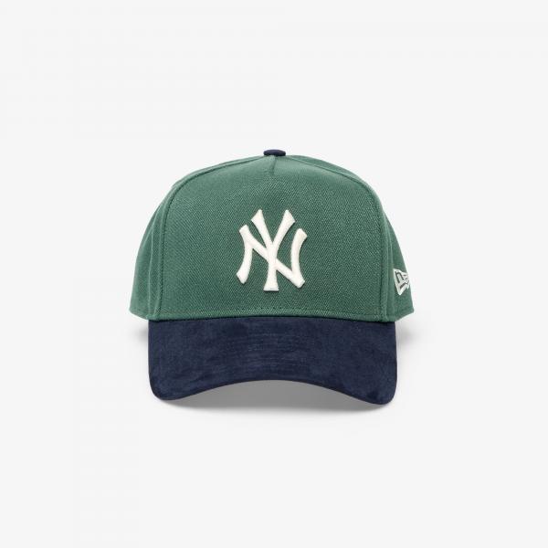 Kšiltovka New Era 9FORTY A-Frame MLB Suede Visor New York Yankees Dark Green Universal