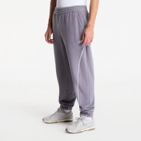 Tepláky New Balance Trackside Polar Fleece Jogger Off-Line Grey M