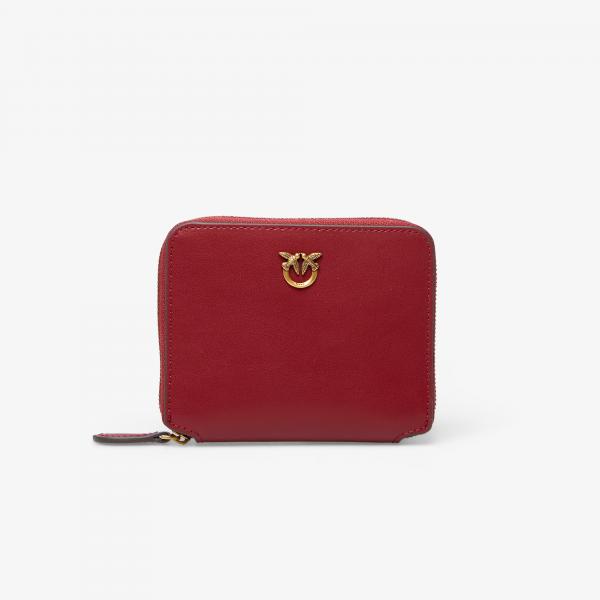 Peněženka Pinko Taylor Zip Around Vitello Seta Red Universal