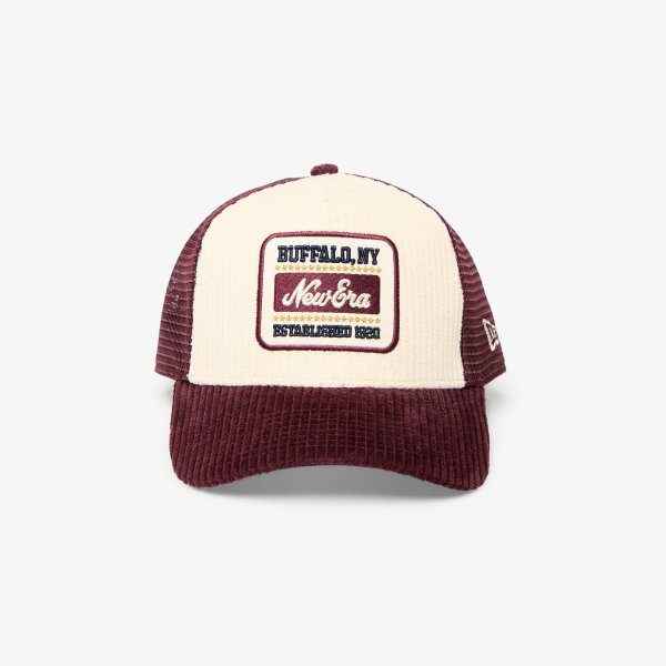 Kšiltovka New Era 9FORTY A-Frame Trucker Cord Visor Maroon/ Stone Universal