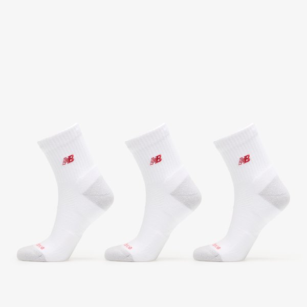 Ponožky New Balance Active Premium QTR 3 Pack White