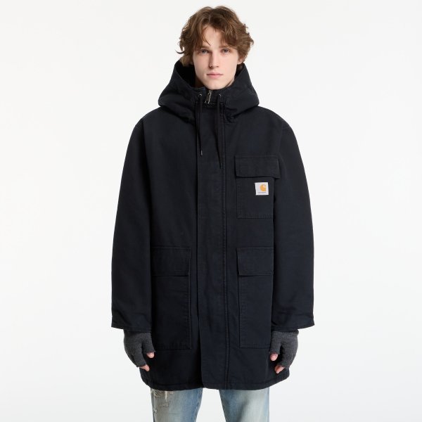 Bunda Carhartt WIP Boreal Parka UNISEX Black Stone Canvas