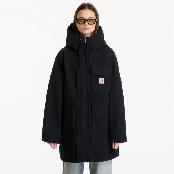 Bunda Carhartt WIP Boreal Parka UNISEX Black Stone Canvas