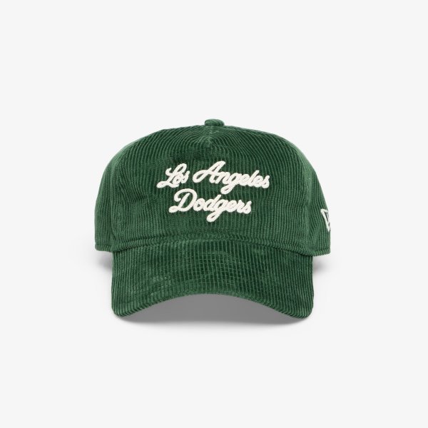 Kšiltovka New Era 9TWENTY A-Frame MLB Cord Script Los Angeles Dodgers Dark Green