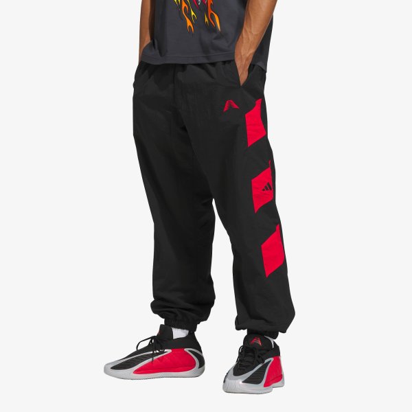 Kalhoty adidas Anthony Edwards Foundation Track Pant Black/ Pure Ruby