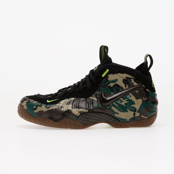 Tenisky Nike Air Foamposite Pro Premium Black/ Black-Voltage Green-Gum Dark Brown