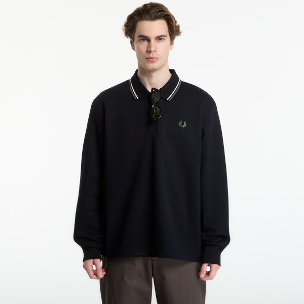 Mikina FRED PERRY Tipped Collared Sweatshirt Black
