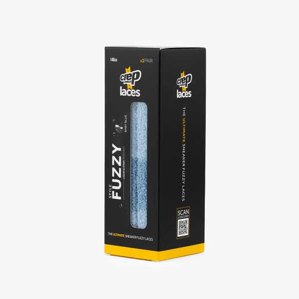 Boty Crep Laces Baby Blue Fuzzy