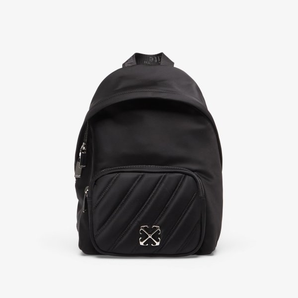 Batoh Off-White Quilting Backpack Nylon Black/ No Color