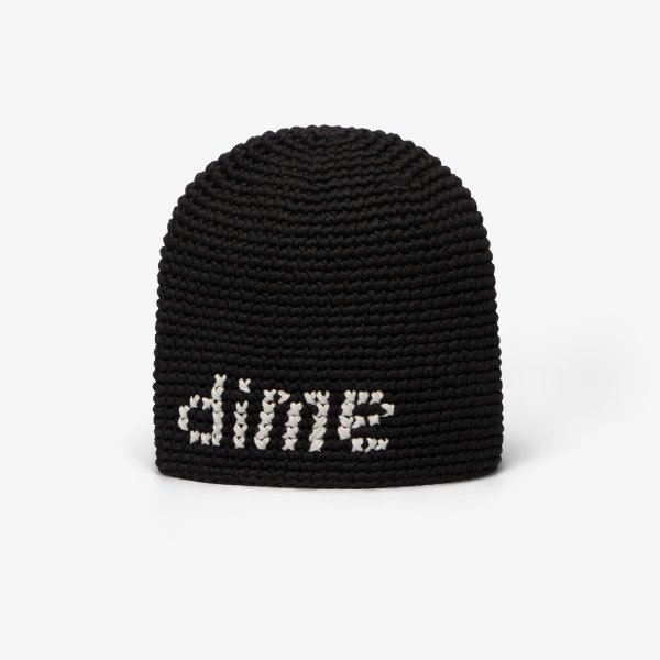 Čepice Dime Crochet Skully Black