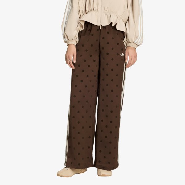 Kalhoty adidas Satin Polka Dots Wide Leg Pant Auburn