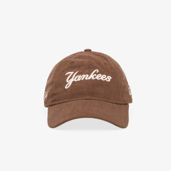 Kšiltovka New Era 9TWENTY MLB Cord Script New York Yankees Brown