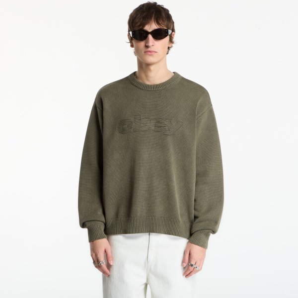 Svetr Obey Fade Wash Speed Logo Sweater Chimera Faded Wash