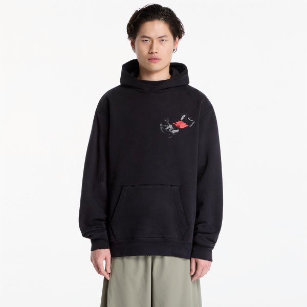 Mikina Jordan Pullover Hoodie Black/ University Red