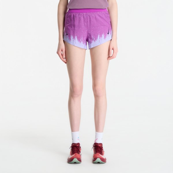 Šortky Nike AeroSwift Dri-FIT ADV Brief-Lined Running Shorts Vivid Purple/ Purple Dynasty