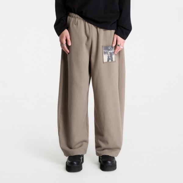 Tepláky MISBHV Warszawa Patched Baggy Sweatpants Cinder Black