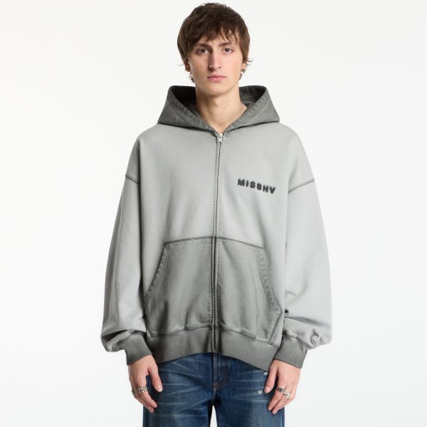 Mikina MISBHV Community Zipped Hoodie Ash Gray UNISEX